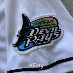Authentic Tampa Bay Devil Rays 44 L Jersey 1999 Russell Diamond Collection New