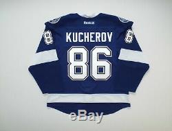 Authentic Tampa Bay Lightning Kucherov RBK EDGE 2.0 Jersey Pro NHL Team Issued