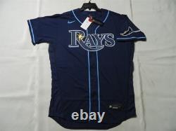 Authentic Tampa Bay Rays Elite Flex Base Alternate Navy Blue Jersey 40 Reg. $332