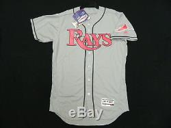 Authentic Tampa Bay Rays Mothers Day Pink FLEX BASE Jersey RARE! 44