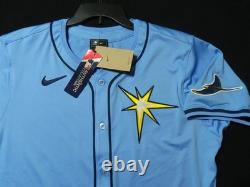 Authentic Tampa Bay Rays Vapor Elite Alternate Light Blue Jersey 52 Reg. $355
