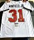 Autographed Antoine Winfield Jr Tampa Bay Bucs White Football Jersey Xl Jsa Coa