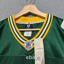 Autographed Green Bay Packers #50 AJ Hawk Reebok Jersey Men 52 Green NFL