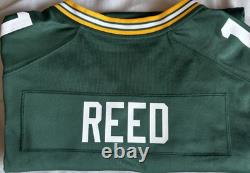 Autographed Green Bay Packers Jayden Reed #11 Nike Green Official NFL Jersey