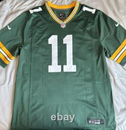Autographed Green Bay Packers Jayden Reed #11 Nike Green Official NFL Jersey