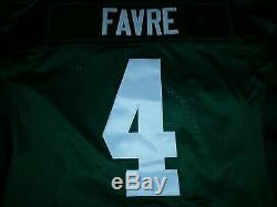 BRETT FAVRE #4 GREEN BAY PACKERS AUTHENTIC REEBOK HOME FOOTBALL JERSEY sz 50 NWT
