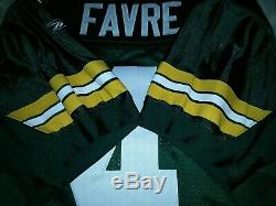 BRETT FAVRE #4 GREEN BAY PACKERS AUTHENTIC REEBOK HOME FOOTBALL JERSEY sz 50 NWT