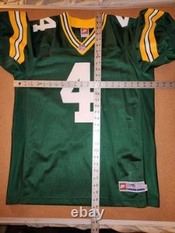 BRETT FAVRE #4 GREEN BAY PACKERS HOME AUTHENTIC NIKE FOOTBALL JERSEY sz 44