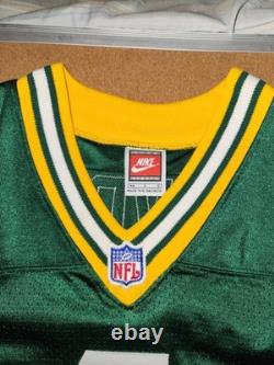 BRETT FAVRE #4 GREEN BAY PACKERS HOME AUTHENTIC NIKE FOOTBALL JERSEY sz 44