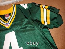 BRETT FAVRE #4 GREEN BAY PACKERS HOME AUTHENTIC NIKE FOOTBALL JERSEY sz 44