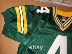 BRETT FAVRE #4 GREEN BAY PACKERS HOME AUTHENTIC NIKE FOOTBALL JERSEY sz 44