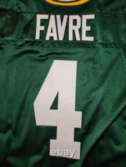 BRETT FAVRE #4 GREEN BAY PACKERS HOME AUTHENTIC NIKE FOOTBALL JERSEY sz 44