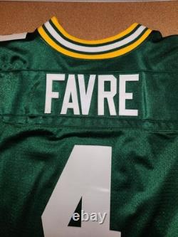 BRETT FAVRE #4 GREEN BAY PACKERS HOME AUTHENTIC NIKE FOOTBALL JERSEY sz 44