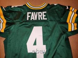 BRETT FAVRE #4 GREEN BAY PACKERS HOME AUTHENTIC NIKE FOOTBALL JERSEY sz 44