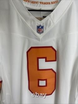 Baker Mayfield #6 Vapor FUSE Jersey White Tampa Bay Buccaneers Men's L NWT