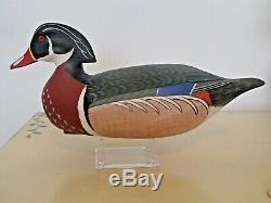 Barnegat Bay rig mate pair of Wood Duck decoys by Harry V. Shourds Tuckerton NJ