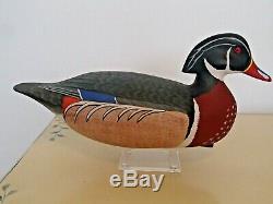 Barnegat Bay rig mate pair of Wood Duck decoys by Harry V. Shourds Tuckerton NJ