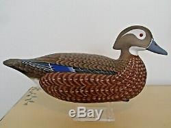 Barnegat Bay rig mate pair of Wood Duck decoys by Harry V. Shourds Tuckerton NJ