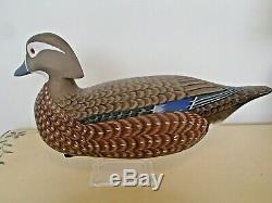 Barnegat Bay rig mate pair of Wood Duck decoys by Harry V. Shourds Tuckerton NJ