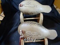 Barnegat Bay style Ruddy Duck pair of decoys Steve Morey Tuckerton New Jersey