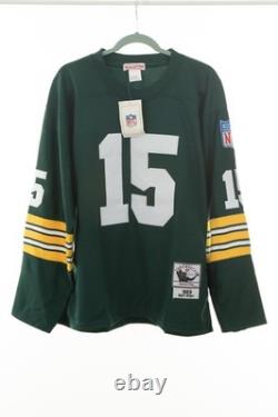 Bart Starr #15 Green Bay Packers 1969 Throwback Mitchell & Ness NWT Size 48 L