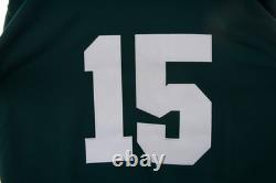 Bart Starr #15 Green Bay Packers 1969 Throwback Mitchell & Ness NWT Size 48 L
