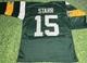 Bart Starr Custom Green Bay Packers 3/4 Sleeve G Jersey G Sl