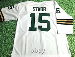 Bart Starr Custom Green Bay Packers 3/4 Sleeve W Jersey