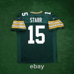 Bart Starr Reebok Green Bay Packers NFL Authentic On-Field EQT Home Jersey