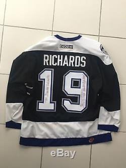 Brad Richards Replica Jersey Autographed Tampa Bay Lightning Stanley Cup Patch