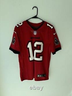 Brady (12) Tampa Bay Buccaneers Red Nike Vapor Limited Jersey BNWT Sz S