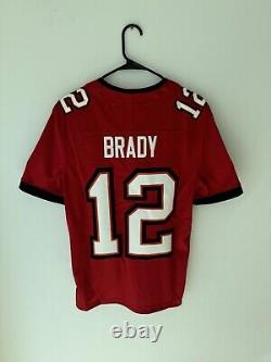 Brady (12) Tampa Bay Buccaneers Red Nike Vapor Limited Jersey BNWT Sz S