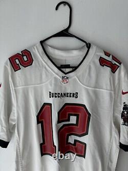 Brady (12) Tampa Bay Buccaneers White Nike Game Jersey BNWT Sz M