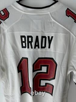 Brady (12) Tampa Bay Buccaneers White Nike Game Jersey BNWT Sz M