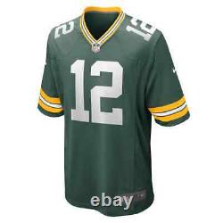 Brand New 2021 NFL Aaron Rodgers Green Bay Packers Nike Game Player Jersey NWT