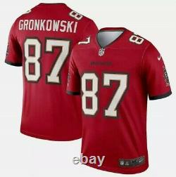 Brand New 2021 NFL Rob Gronkowski Tampa Bay Buccaneers Nike Legend Jersey NWT 87