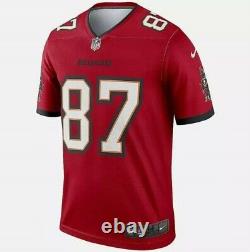 Brand New 2021 NFL Rob Gronkowski Tampa Bay Buccaneers Nike Legend Jersey NWT 87
