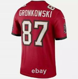 Brand New 2021 NFL Rob Gronkowski Tampa Bay Buccaneers Nike Legend Jersey NWT 87