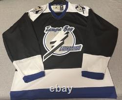 Brand New Tampa Bay Lightning 1992NHL Adidas Hockey Authentic Jersey Men Size 52