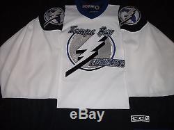 Brand New Without Tags Vintage Tampa Bay Lightning Hockey Jersey CCM Mens Lrg 48