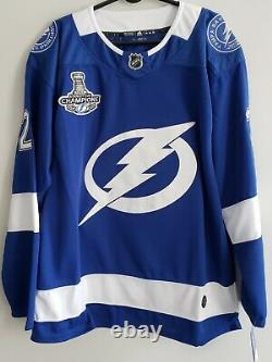 Brayden Point #21, Tampa Bay Lightning 2020 Stanley Cup Champs Jersey. Size XXL
