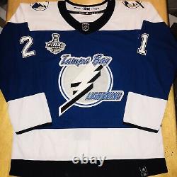 Brayden Point Tampa Bay Lightning 2021 Stanley Cup Finals Jersey Size Large