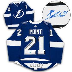 Brayden Point Tampa Bay Lightning Autographed Adidas Jersey