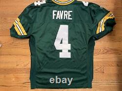 Brett Farve Reebok Pro Authentic Green Bay Packers Home Green Jersey Size 46 NWT