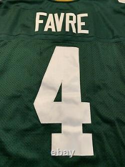 Brett Farve Reebok Pro Authentic Green Bay Packers Home Green Jersey Size 46 NWT