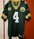 Brett Favre 2007 Green Bay Packers Authentic Home Nfl Game Jersey Size 50