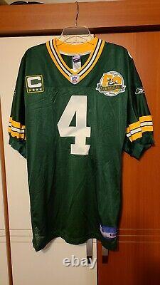 Brett Favre 2007 Green Bay Packers Authentic Home NFL Game Jersey Size 50