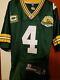 Brett Favre 2007 Green Bay Packers Authentic Home Nfl Game Jersey Size 52