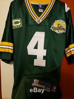Brett Favre 2007 Green Bay Packers Authentic Home NFL Game Jersey Size 52