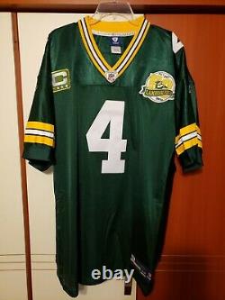 Brett Favre 2007 Green Bay Packers Authentic Home NFL Game Jersey Size 52